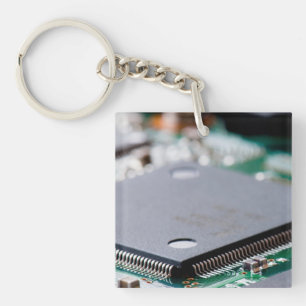 Microchip Keychain