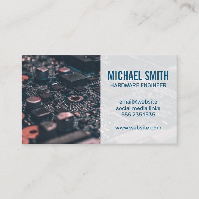 Microchip | Motherboard Technology Business Card (Front)