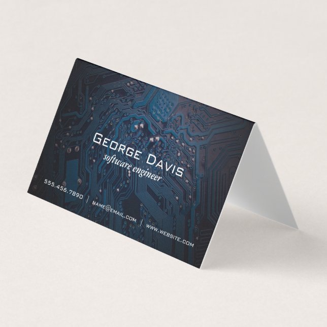 Microchip | Software Engineer Business Card (Front)