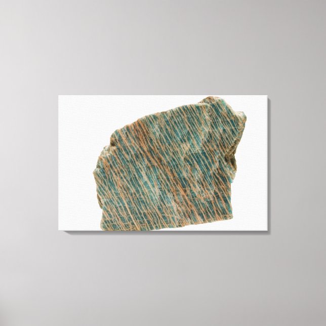 Microcline, Variety Amazonite,  Ontario, Canada Canvas Print (Front)