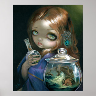 Microcosm:  Sea Monsters ART PRINT pop surrealism