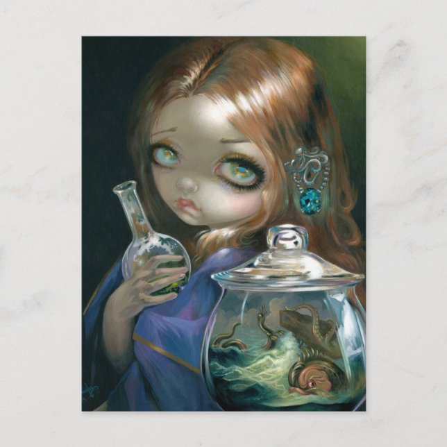 "Microcosm:  Sea Monsters" Postcard (Front)