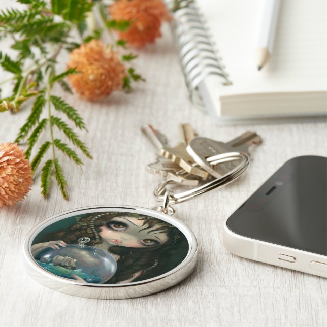 "Microcosm:  Seascape" Keychain (Side)