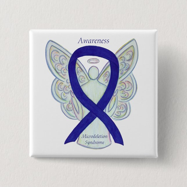 Microdeletion Syndrome  Awareness Ribbon Pin (Front)