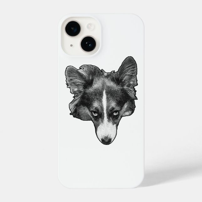 microdot bright face iPhone case (Back)