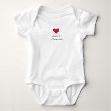 MicroInfluencer Baby Body Suit Red Heart