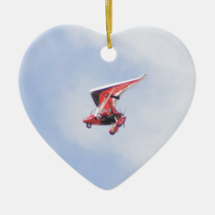 Microlight Airplane Ceramic Ornament
