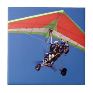 Microlight Flying In Sky, Western Cape Tile