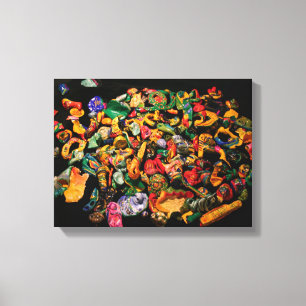 Micromanethiques Miniature Micro Sculpture Colours Canvas Print