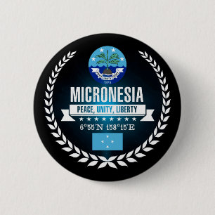 Micronesia 2 Inch Round Button