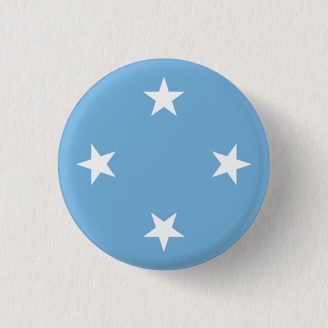 Micronesia Flag 1 Inch Round Button (Front)