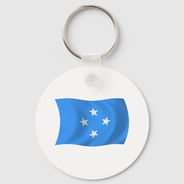 Micronesia Flag Keychain (Front)