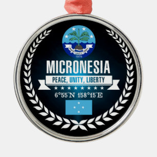Micronesia Metal Ornament