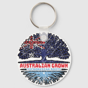 Micronesia Micronesian Australian Australia Tree Keychain
