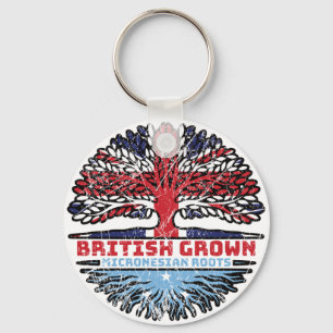 Micronesia Micronesian Uk United Kingdom British Keychain