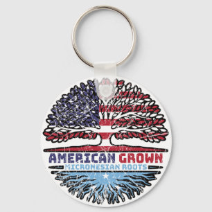 Micronesia Micronesian US American USA United Keychain