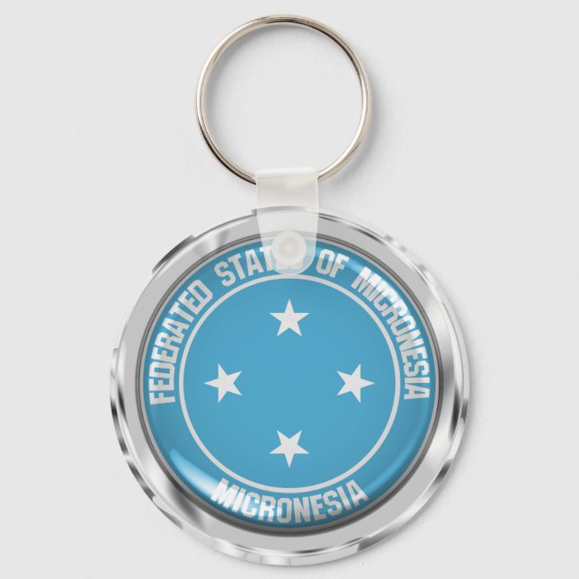 Micronesia Round Emblem Keychain (Front)