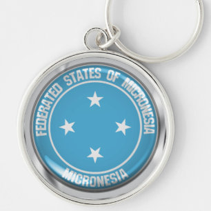 Micronesia Round Emblem Keychain