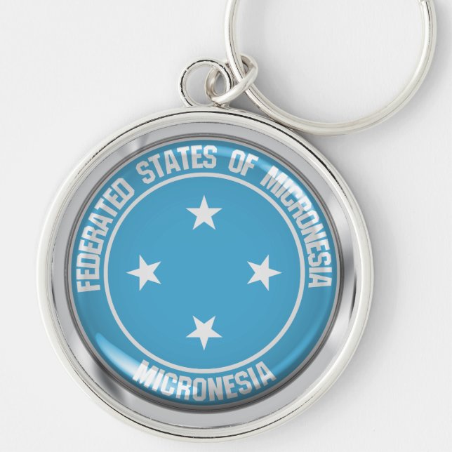 Micronesia Round Emblem Keychain (Front)