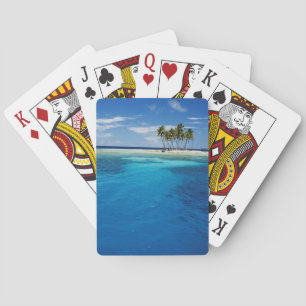 Micronesia, Tonowas, View of idyllic tropical Playing Cards