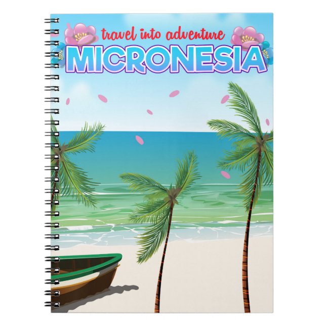 Micronesia "Travel into adventure" Notebook (Front)