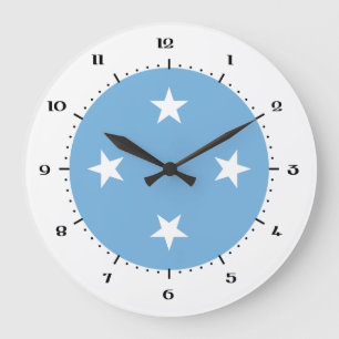 Micronesian flag clocks