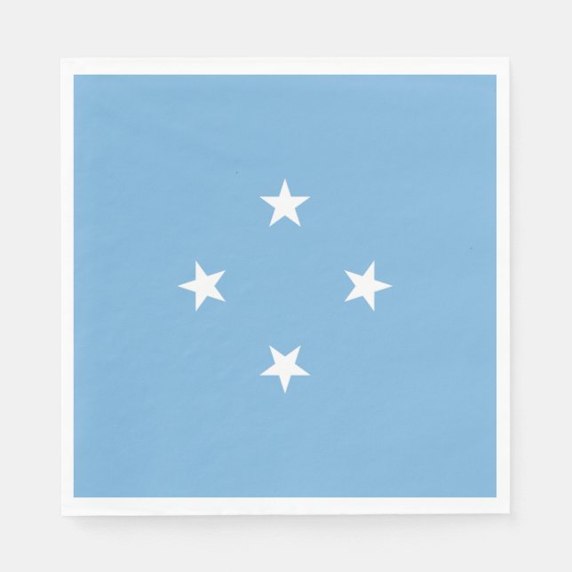 Micronesian Flag (Federated States of Micronesia) Napkin (Front)