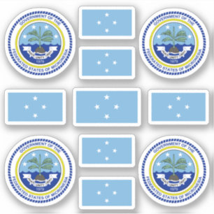 Micronesian state symbols / coat of arms and flag