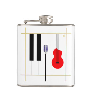 Microphone and Instrument Hip Flask