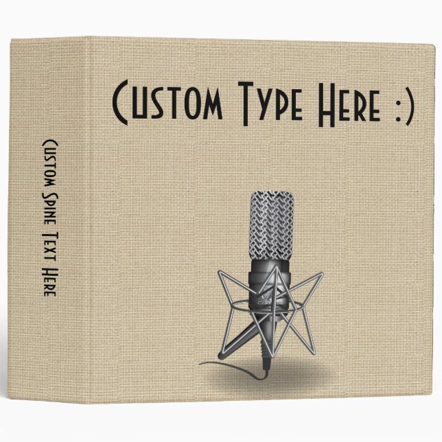 Microphone Binder (Front/Spine)