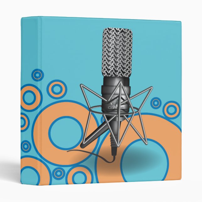 Microphone Circles Binder (Front/Spine)