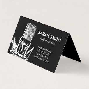 Microphone / Entertainment Business Card