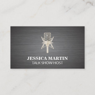 Microphone / Entertainment / Podcast Business Card