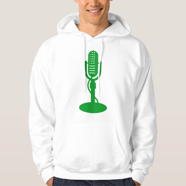 Microphone - Grass Green Hoodie (Front)