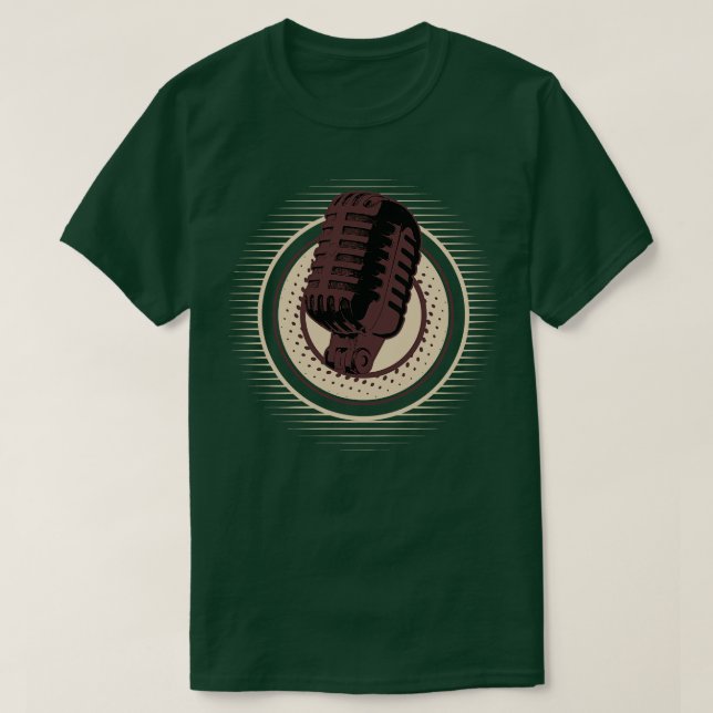 Microphone Hiphop V15 T-Shirt (Design Front)