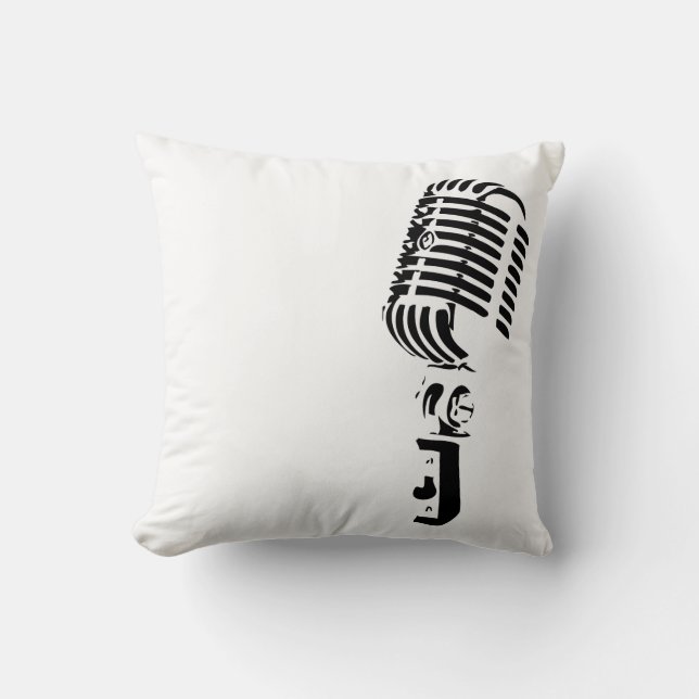 Microphone Home Decoration Throw Pillow (Front)