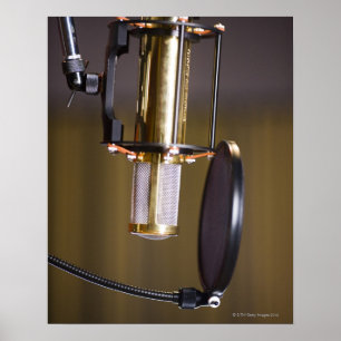 Microphone in Studio Poster