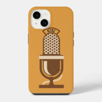 Microphone Logo Radio Station Name