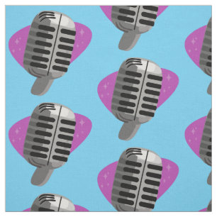 Microphone Madness Fabric
