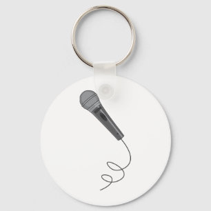 Microphone Mike ~ Audio Sound Music Keychain