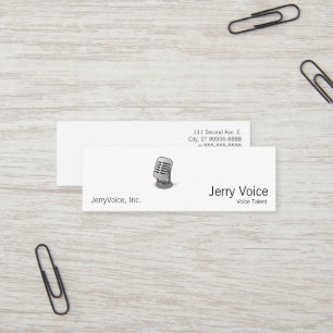 Microphone Mini Business Card