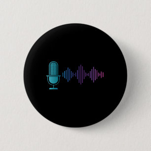Microphone Music Singing Karaoke Sound Engeneer Gi 2 Inch Round Button