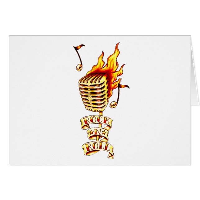 Microphone on fire (Front Horizontal)