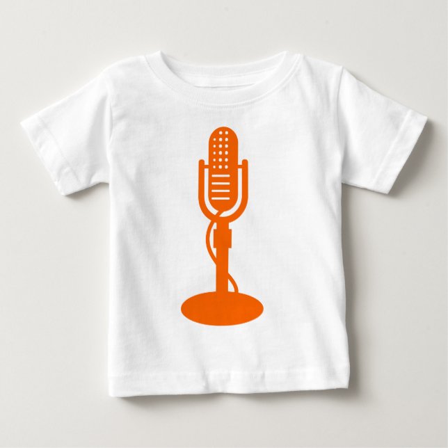 Microphone - Orange Baby T-Shirt (Front)