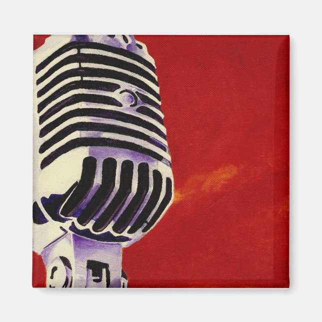 Microphone Print Magnet (Front)