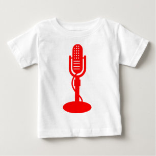 Microphone - Red Baby T-Shirt