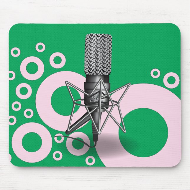 Microphone round mouse pad (Front)