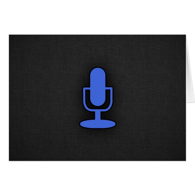 Microphone Royal Blue (Devant Horizontal)