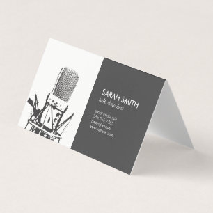 Microphone Singer Business Card