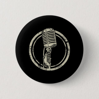 Microphone Stand up vocalist 2 Inch Round Button
